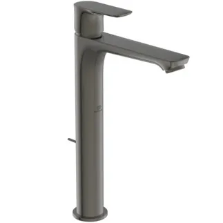 IDEAL STANDARD CONNECT AIR - Waschtischarmatur 48x204x296 mm, 150 mm vertikaler Abstand bis Mitte Auslauf in magnetic grey, 5 l/min (3 bar), mit Ablaufgarnitur - EasyFix, Strahlregler, Durchflussbegrenzer, EPD, PVD Technologie #A7025A5 - Magnetic Grey