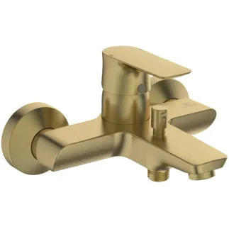 IDEAL STANDARD CONNECT AIR - Badearmatur AP 207x193x121 mm, 174 mm vertikaler Abstand bis Mitte Auslauf in brushed gold, 22.0 l/min (3 bar) - Click-Technologie, FirmaFlow, PVD Technologie #A7033A2 - Brushed Gold