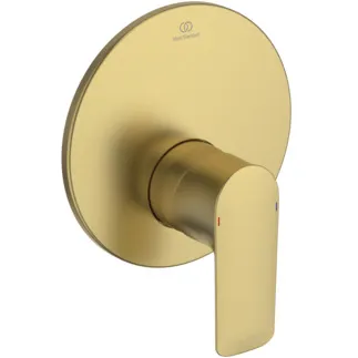 IDEAL STANDARD CONNECT AIR - Brausearmatur UP Bausatz 2 163x90x192 mm in brushed gold, Kit 1 required (A1000), 23 l/min (3 bar) - Click-Technologie, EPD, PVD Technologie. BITTE BEACHTEN SIE: Dieses Produkt wird aus dem Sortiment genommen und durch A8739A2 ersetzt. #A7034A2 - Brushed Gold