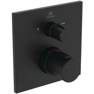 IDEAL STANDARD Ceratherm C100 - Badearmatur UP Bausatz 2 163x105x163 mm in schwarz, Kit 1 required (A1000), 23.0 l/min (3 bar) - Thermostatfunktion, Wasser- & Energiesparend, Sicherheitssperre. BITTE BEACHTEN SIE: Dieses Produkt wird aus dem Sortiment genommen und durch A8588XG ersetzt. #A7522XG - Silk Black