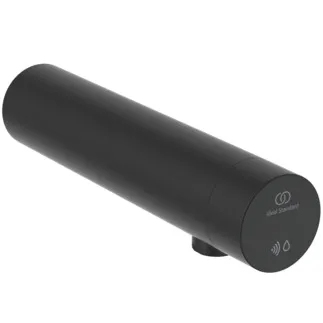 IDEAL STANDARD Sensorflow NEW - Wand-Waschtischarmatur 49x220x54 mm, 170 mm vertikaler Abstand bis Mitte Auslauf in schwarz, 3.8 l/min (3 bar), ohne Ablaufgarnitur - Batteriebetrieben, Vollständig berührungslos #A7560XG - Silk Black
