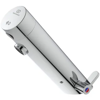 IDEAL STANDARD Sensorflow NEW - Waschtischarmatur 71.5x180x170 mm, 120 mm vertikaler Abstand bis Mitte Auslauf in chrom, 3.8 l/min (3 bar), ohne Ablaufgarnitur - EasyFix, Netzbetrieb, Vollständig berührungslos, SmartShine Oberfläche #A7558AA - Chrom