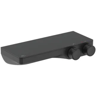 IDEAL STANDARD Ceratherm S200 - Brausearmatur AP 314x150x75 mm in schwarz, 23 l/min (3 bar) - Thermostatfunktion, Wasser- & Energiesparend, Sicherheitssperre #A7329XG - Silk Black