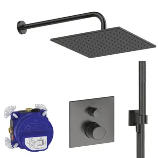 IDEAL STANDARD Ceratherm C100 - Unterputz-Duschpaket in magnetic grey - PVD Technologie #A7572A5 - Magnetic Grey