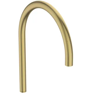 IDEAL STANDARD SOLOS - Waschtischarmatur 20x241x301 mm, 221 mm vertikaler Abstand bis Mitte Auslauf in brushed gold, 5 l/min (3 bar), ohne Ablaufgarnitur - Batteriebetrieben, Verdeckter Strahlregler, Durchflussbegrenzer, Vollständig berührungslos, PVD Technologie #A7832A2 - Brushed Gold