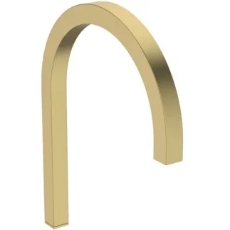 IDEAL STANDARD SOLOS - Waschtischarmatur 20x241x301 mm, 221 mm vertikaler Abstand bis Mitte Auslauf in brushed gold, 5 l/min (3 bar), ohne Ablaufgarnitur - Verdeckter Strahlregler, Durchflussbegrenzer, Vollständig berührungslos, PVD Technologie #A7833A2 - Brushed Gold