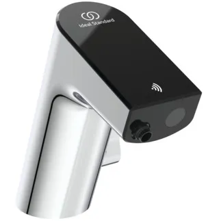 IDEAL STANDARD INTELLIFLOW - Waschtischarmatur 69x156x151 mm, 126 mm vertikaler Abstand bis Mitte Auslauf in chrom, 1.9 l/min (3 bar), ohne Ablaufgarnitur - EasyFix, Strahlregler, Netzbetrieb, Einstellbarer Auslauf, Vollständig berührungslos, Vandalismussicher, SmartShine Oberfläche #A7856AA - Chrom