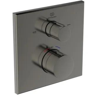 IDEAL STANDARD Ceratherm C100 - Badearmatur UP Bausatz 2 157x64x157 mm in magnetic grey, Kit 1 required (A1000NU), 20.0 l/min (3 bar) - Thermostatfunktion, Wasser- & Energiesparend, Sicherheitssperre, PVD Technologie #A8588A5 - Magnetic Grey