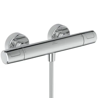 IDEAL STANDARD CERATHERM T25 N - Brausearmatur AP 315x102x70 mm in chrom, 22 l/min (3 bar) - Thermostatfunktion, Wasser- & Energiesparend, CoolBody, Sicherheitssperre, SmartShine Oberfläche #A8600AA - Chrom