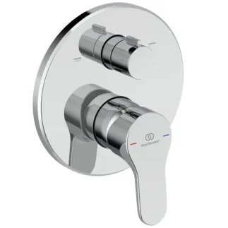 IDEAL STANDARD CERABASE - Badearmatur UP Bausatz 2 157x83x183.5 mm in chrom, Kit 1 required (A1000NU), 21 l/min (3 bar) - SmartShine Oberfläche #A8707AA - Chrom