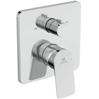 IDEAL STANDARD CERALIFE C - Badearmatur UP Bausatz 2 157x87x182.5 mm in chrom, Kit 1 required (A1000NU), 20 l/min (3 bar) - SmartShine Oberfläche #A8715AA - Chrom