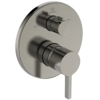 IDEAL STANDARD JOY - Badearmatur UP Bausatz 2 157x82x179.5 mm in silver storm, Kit 1 required (A1000NU), 20 l/min (3 bar) - PVD Technologie #A8727GN - Edelstahl