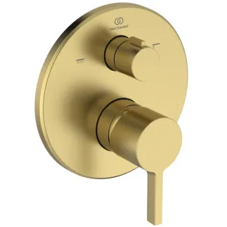 IDEAL STANDARD JOY - Badearmatur UP Bausatz 2 157x82x179.5 mm in brushed gold, Kit 1 required (A1000NU), 20 l/min (3 bar) - PVD Technologie #A8727A2 - Brushed Gold