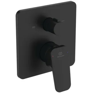 IDEAL STANDARD CERAPLAN - Badearmatur UP Bausatz 2 157x82x182 mm in schwarz, Kit 1 required (A1000NU), 20 l/min (3 bar) #A8719XG - Silk Black