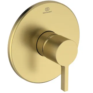 IDEAL STANDARD JOY - Brausearmatur UP Bausatz 2 157x82x157 mm in brushed gold, Kit 1 required (A1000NU), 20 l/min (3 bar) - PVD Technologie #A8725A2 - Brushed Gold