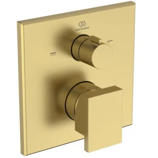 IDEAL STANDARD EXTRA - Badearmatur UP Bausatz 2 157x69x157 mm in brushed gold, Kit 1 required (A1000NU), 20 l/min (3 bar) - PVD Technologie #A8731A2 - Brushed Gold