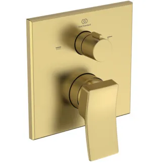 IDEAL STANDARD CONCA - Badearmatur UP Bausatz 2 157x69x183.5 mm in brushed gold, Kit 1 required (A1000NU), 20 l/min (3 bar) - PVD Technologie #A8735A2 - Brushed Gold