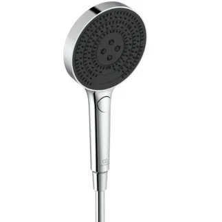 IDEAL STANDARD IDEALRAIN SOLOS - Multi-Funktionshandbrause 130x55x269 mm in chrom, 6 l/min (3 bar) - Easy-Grip, Strahlregler, Variable Strahlarten, Breite Brause #A8896AA - Chrom