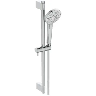 IDEAL STANDARD IDEALRAIN EVO - Brausekombination mit Brausestange 333 mm in chrom, 8 l/min (3 bar) - Variable Strahlarten, Durchflussbegrenzer, Breite Brause #B2233AA - Chrom