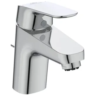IDEAL STANDARD CERAFLEX - Waschtischarmatur 47x160x133 mm, 101 mm vertikaler Abstand bis Mitte Auslauf in chrom, 6 l/min (3 bar), mit Ablaufgarnitur - EasyFix, Strahlregler, Click-Technologie, EPD, FirmaFlow, SmartShine Oberfläche #B1838AA - Chrom