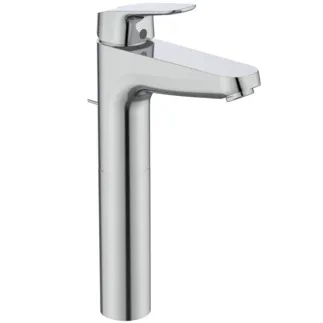 IDEAL STANDARD CERAFLEX - Waschtischarmatur 47x201x305 mm, 140 mm vertikaler Abstand bis Mitte Auslauf in chrom, 3.8 l/min (3 bar), mit Ablaufgarnitur - Strahlregler, Click-Technologie, EPD, FirmaFlow, SmartShine Oberfläche #B1872AA - Chrom
