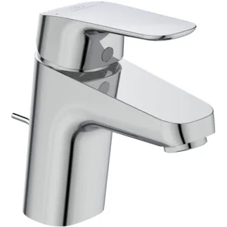 IDEAL STANDARD CERAFLEX - Waschtischarmatur 47x160x133 mm, 101 mm vertikaler Abstand bis Mitte Auslauf in chrom, 3.8 l/min (3 bar), mit Ablaufgarnitur - EasyFix, Strahlregler, Click-Technologie, EPD, FirmaFlow, SmartShine Oberfläche #B1708AA - Chrom