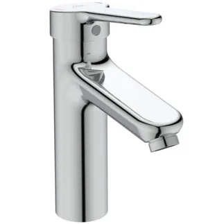IDEAL STANDARD CERAPLUS - Waschtischarmatur 48x172x208 mm, 123 mm vertikaler Abstand bis Mitte Auslauf in chrom, 8.4 l/min (3 bar), mit Ablaufgarnitur - EasyFix, Strahlregler, Click-Technologie, EPD, FirmaFlow, Vandalismussicher, SmartShine Oberfläche #BC101AA - Chrom