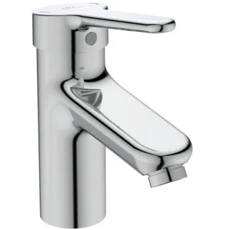 IDEAL STANDARD CERAPLUS - Waschtischarmatur 48x148x169 mm, 112 mm vertikaler Abstand bis Mitte Auslauf in chrom, 8.4 l/min (3 bar), ohne Ablaufgarnitur - EasyFix, Click-Technologie, EPD, FirmaFlow, Vandalismussicher, SmartShine Oberfläche #BC092AA - Chrom