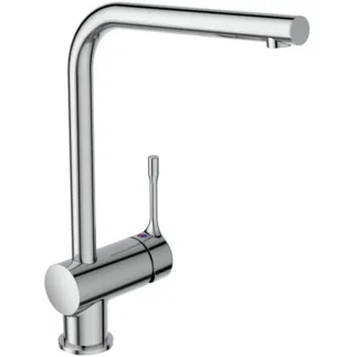 IDEAL STANDARD CERALOOK - Küchenarmatur 119x271x348 mm, 225 mm vertikaler Abstand bis Mitte Auslauf in chrom, 6 l/min (3 bar) - EasyFix, Click-Technologie, EPD, FirmaFlow, SmartShine Oberfläche #BC175AA - Chrom