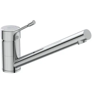 IDEAL STANDARD CERALOOK - Küchenarmatur 47x271x160 mm, 230 mm vertikaler Abstand bis Mitte Auslauf in chrom, 6 l/min (3 bar) - EasyFix, Click-Technologie, EPD, FirmaFlow, SmartShine Oberfläche #BC293AA - Chrom