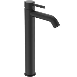 IDEAL STANDARD CERALINE - Waschtischarmatur 50x190x321 mm, 150 mm vertikaler Abstand bis Mitte Auslauf in schwarz, 3.8 l/min (3 bar), mit Ablaufgarnitur - Strahlregler, Verdeckter Strahlregler, EPD #BC194XG - Silk Black