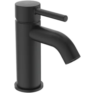 IDEAL STANDARD CERALINE - Waschtischarmatur 50x139x147 mm, 100 mm vertikaler Abstand bis Mitte Auslauf in schwarz, 3.8 l/min (3 bar), ohne Ablaufgarnitur - EasyFix, Strahlregler, Verdeckter Strahlregler, EPD #BC268XG - Silk Black