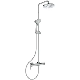 IDEAL STANDARD CERAFINE MODEL O - Duschsystem AP 308x505x1126 mm in chrom, 20.0 l/min (3 bar) - Click-Technologie, EPD, FirmaFlow #BC750AA - Chrom