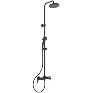 IDEAL STANDARD CERAFINE MODEL O - Duschsystem AP 308x497x1507 mm, 191 mm vertikaler Abstand bis Mitte Auslauf in schwarz, 20.0 l/min (3 bar) - Click-Technologie, EPD, FirmaFlow #BC749XG - Silk Black