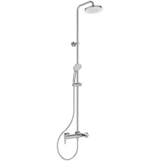 IDEAL STANDARD CERAFINE MODEL O - Duschsystem AP 308x497x1507 mm, 191 mm vertikaler Abstand bis Mitte Auslauf in chrom, 20.0 l/min (3 bar) - Click-Technologie, EPD, FirmaFlow #BC749AA - Chrom
