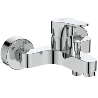 IDEAL STANDARD CERABASE - Badearmatur AP 207x179x118 mm, 161 mm vertikaler Abstand bis Mitte Auslauf in chrom, 20.0 l/min (3 bar) - Click-Technologie, FirmaFlow, SmartShine Oberfläche #BC843AA - Chrom