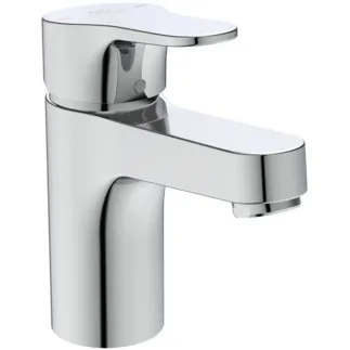 IDEAL STANDARD CERABASE - Waschtischarmatur 47x152x170 mm in chrom, 3.8 l/min (3 bar), mit Ablaufgarnitur - EasyFix, Strahlregler, Click-Technologie, FirmaFlow, SmartShine Oberfläche #BC829AA - Chrom