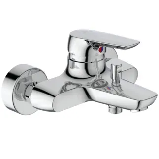 IDEAL STANDARD CERAMIX - Badearmatur AP 207x187x118 mm, 162 mm vertikaler Abstand bis Mitte Auslauf in chrom, 20.0 l/min (3 bar) - Click-Technologie, SmartShine Oberfläche #BD038AA - Chrom