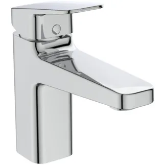 IDEAL STANDARD CERAPLAN - Waschtischarmatur 47x170x161 mm, 124 mm vertikaler Abstand bis Mitte Auslauf in chrom, 5 l/min (3 bar), ohne Ablaufgarnitur - EasyFix, Click-Technologie, Durchflussbegrenzer, EPD, FirmaFlow, SmartShine Oberfläche, NF-zertifiziert #BD222AA - Chrom