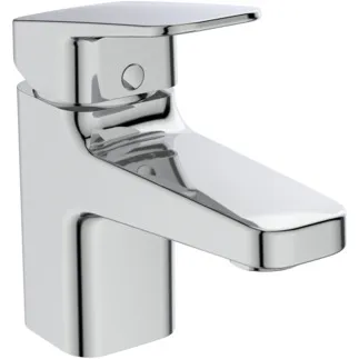 IDEAL STANDARD CERAPLAN - Waschtischarmatur 47x168x132 mm, 99 mm vertikaler Abstand bis Mitte Auslauf in chrom, 5 l/min (3 bar), mit Ablaufgarnitur - EasyFix, Strahlregler, Click-Technologie, Durchflussbegrenzer, EPD, FirmaFlow, SmartShine Oberfläche, NF-zertifiziert #BD204AA - Chrom