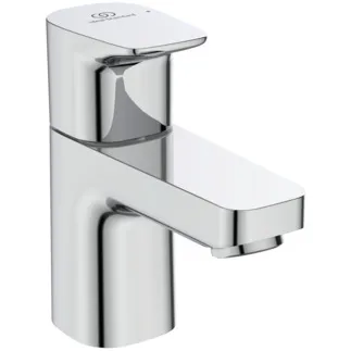 IDEAL STANDARD CERAPLAN - Standventil 42x116x116 mm, 81 mm vertikaler Abstand bis Mitte Auslauf in chrom, 5 l/min (3 bar), ohne Ablaufgarnitur - Durchflussbegrenzer, SmartShine Oberfläche #BD284AA - Chrom