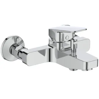 IDEAL STANDARD CERAPLAN - Badearmatur AP 218x206x106.5 mm, 186 mm vertikaler Abstand bis Mitte Auslauf in chrom, 12 l/min (3 bar) - EPD, SmartShine Oberfläche #BD272AA - Chrom