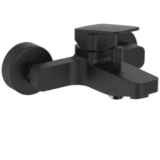 IDEAL STANDARD CERAPLAN - Badearmatur AP 207x187x109 mm, 163 mm vertikaler Abstand bis Mitte Auslauf in schwarz, 20.0 l/min (3 bar) - NF-zertifiziert #BD256XG - Silk Black