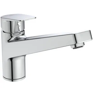 IDEAL STANDARD CERAPLAN - Küchenarmatur 50x264x168 mm, 219 mm vertikaler Abstand bis Mitte Auslauf in chrom, 6 l/min (3 bar) - EasyFix, EPD, FirmaFlow, SmartShine Oberfläche #BD322AA - Chrom