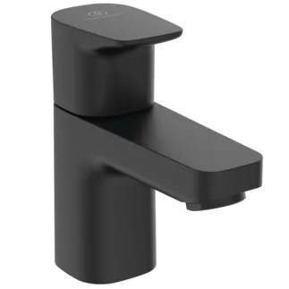 IDEAL STANDARD CERAPLAN - Standventil 42x116x116 mm, 81 mm vertikaler Abstand bis Mitte Auslauf in schwarz, 5 l/min (3 bar), ohne Ablaufgarnitur - Durchflussbegrenzer #BD284XG - Silk Black