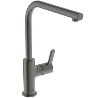 IDEAL STANDARD GUSTO - Küchenarmatur 105x291x327 mm, 232 mm vertikaler Abstand bis Mitte Auslauf in magnetic grey, 8.7 l/min (3 bar) - EasyFix+, FirmaFlow, PVD Technologie #BD418A5 - Magnetic Grey