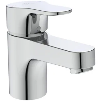 IDEAL STANDARD CERABASE - Waschtischarmatur 47x152x122 mm in chrom, 3.8 l/min (3 bar), mit Ablaufgarnitur - EasyFix, Strahlregler, Click-Technologie, FirmaFlow, SmartShine Oberfläche #BD392AA - Chrom