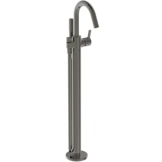 IDEAL STANDARD JOY - Freistehende Wannenarmatur 151x265.5x920 mm, 190 mm vertikaler Abstand bis Mitte Auslauf in magnetic grey, Kit 1 required (A6133), 8 l/min (3 bar) - Verdeckter Strahlregler, Click-Technologie, FirmaFlow, PVD Technologie #BD461A5 - Magnetic Grey