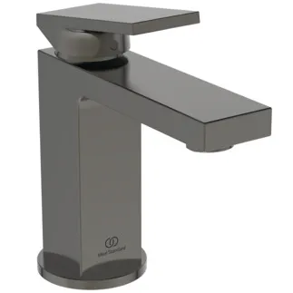 IDEAL STANDARD EXTRA - Waschtischarmatur 64x165x165 mm, 111 mm vertikaler Abstand bis Mitte Auslauf in magnetic grey, 5 l/min (3 bar), ohne Ablaufgarnitur - EasyFix, Durchflussbegrenzer, FirmaFlow, PVD Technologie #BD501A5 - Magnetic Grey