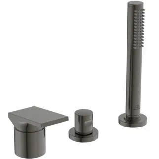 IDEAL STANDARD EXTRA - Wannenrand-Badearmatur 233x95x204 mm in magnetic grey, 12 l/min (3 bar) - Click-Technologie, FirmaFlow, PVD Technologie #BD517A5 - Magnetic Grey